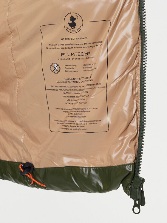 Save The Duck Save The Duck Talvejope D32390M LOVE21 Roheline Regular Fit