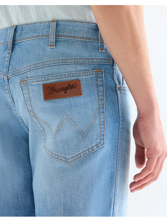 Wrangler Wrangler Szorty jeansowe TEXAS SHORTS Niebieski Straight Leg