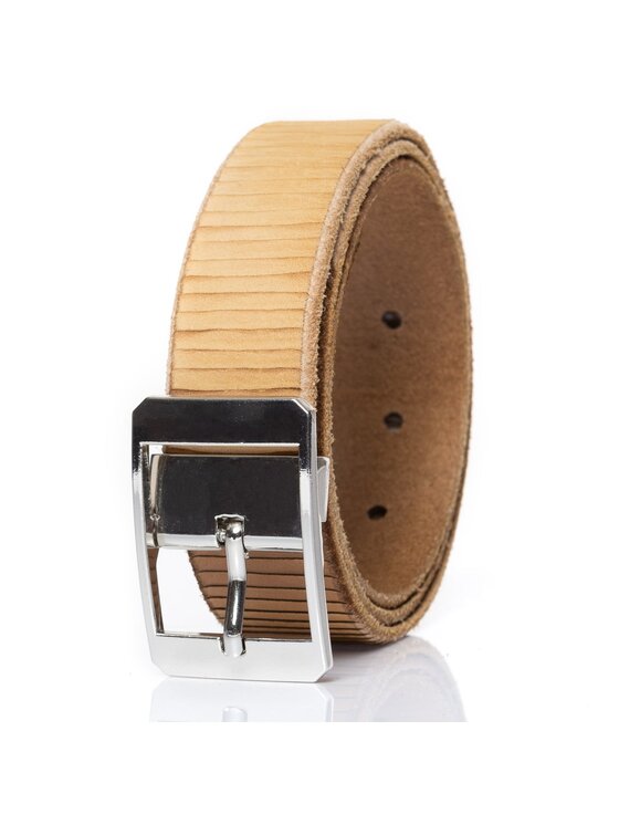 Mustang Mustang Pasek Męski BELT Beżowy