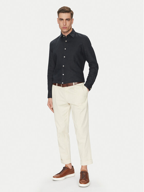 Marc O'Polo Marc O'Polo Koszula M23 7428 42318 Granatowy Regular Fit
