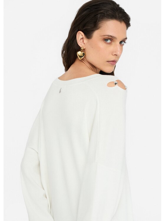 Liu Jo Liu Jo Maglione MF5037MS99E10701 Bianco Regular Fit