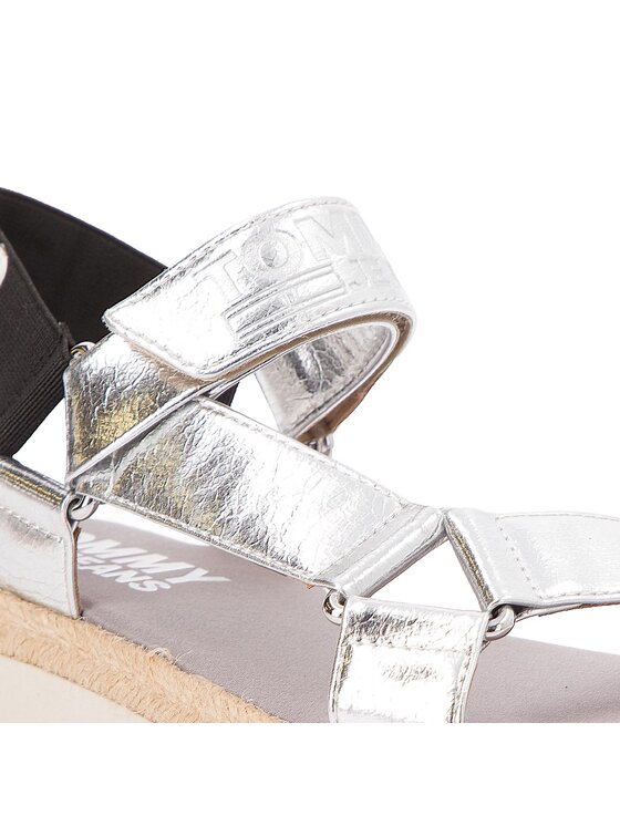 Tommy Jeans Espadrilles Fresh Modern Metallic Sandal EN0EN00218 