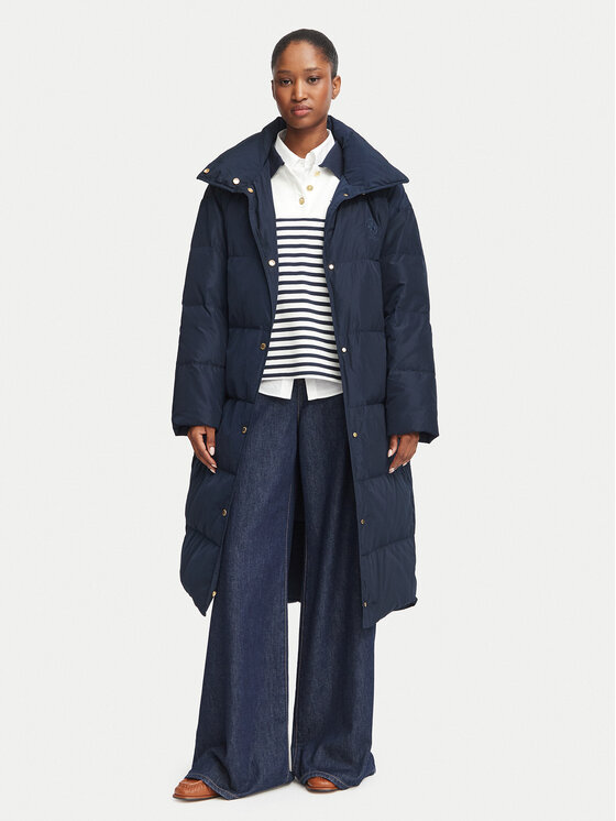 Tommy Hilfiger Geacă din puf WW0WW47279 Bleumarin Relaxed Fit