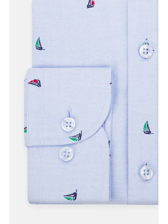 Lancerto Lancerto Koszula Darla KO073123000005 Niebieski Slim Fit