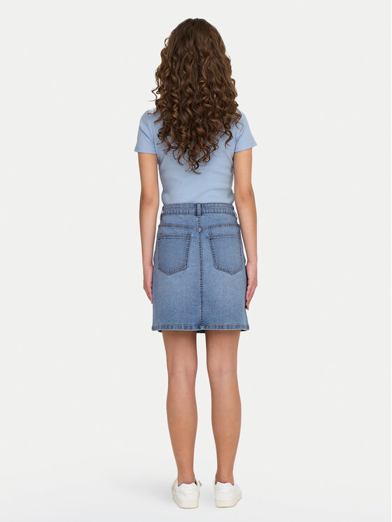 JDY JDY Džínsová sukňa Moon 15346528 Modrá Regular Fit