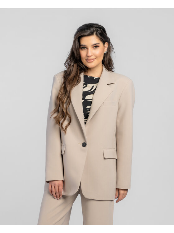Salme Salme Oblek Adela Béžová Regular Fit