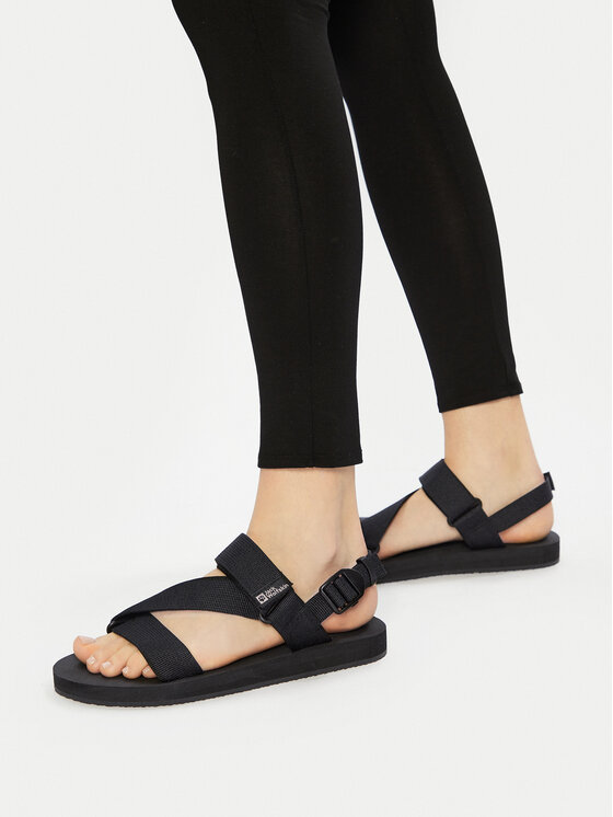 Jack Wolfskin Jack Wolfskin Szandál Urban Entdeckung Belt Sandal W 4056801 Fekete