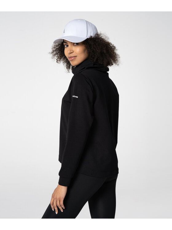 Carpatree Carpatree Bluza LooseNeck Czarny Relaxed Fit