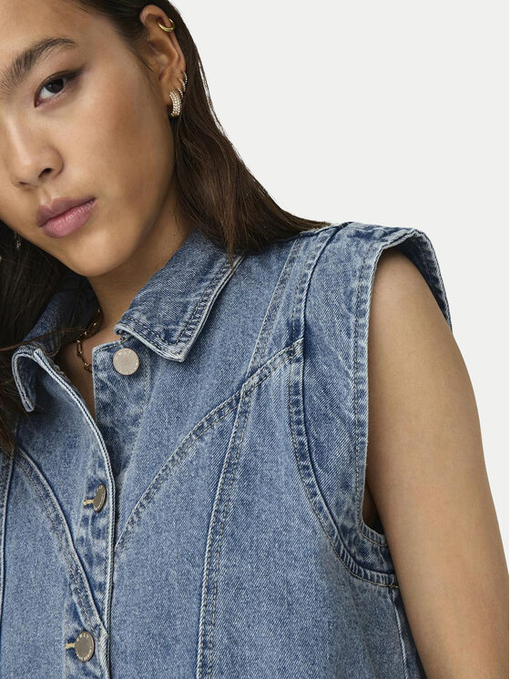 ONLY ONLY Weste Kennedy 15278041 Blau Regular Fit