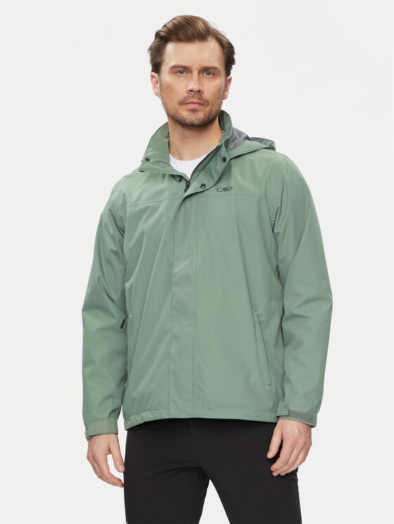 CMP Nepremokavá bunda 39X7367 Zelená Regular Fit
