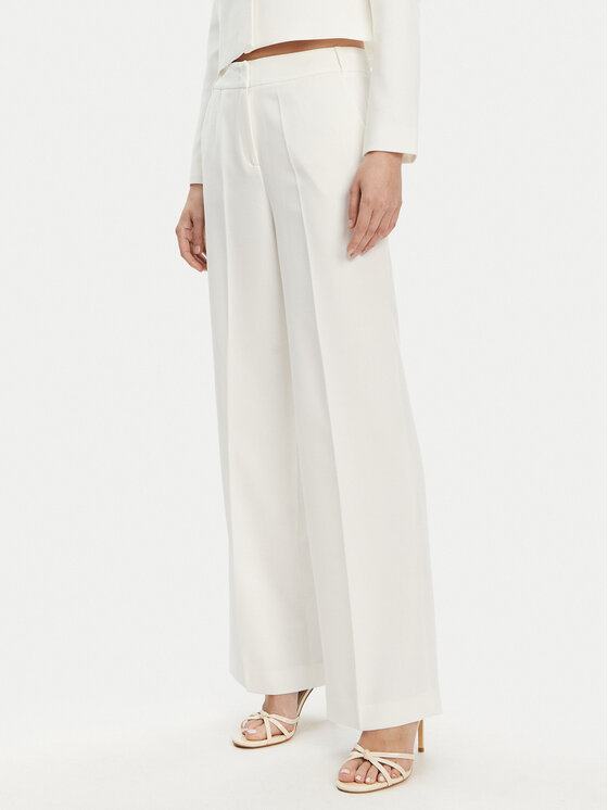 TATUUM Tatuum Kalhoty z materiálu Masda 2 T2508.146 Écru Wide Leg