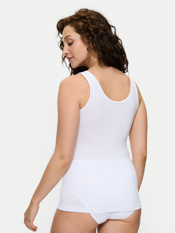 Triumph Triumph Top Sense Of Modal 10224796 Bílá Slim Fit