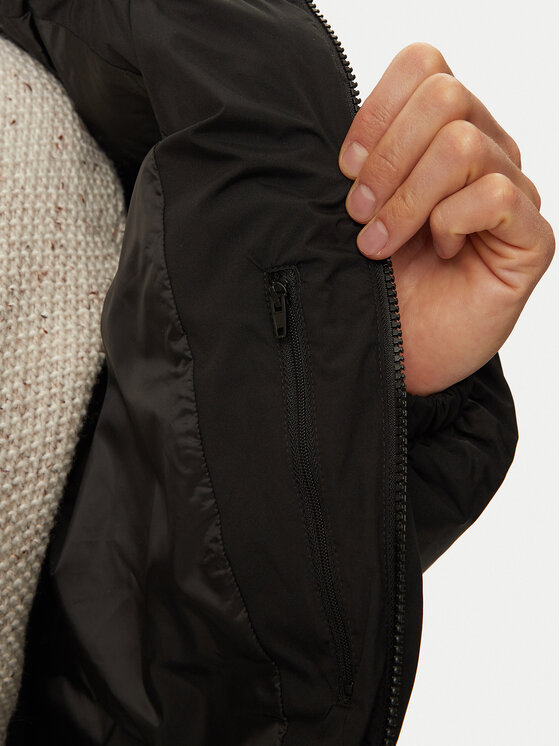 United Colors Of Benetton United Colors Of Benetton Пухено яке 2JF8UN05E Черен Regular Fit