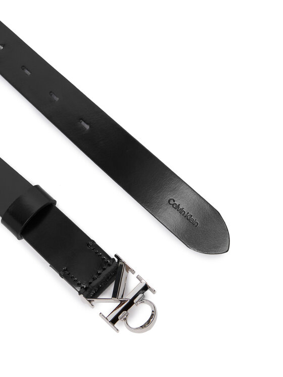 Calvin Klein Calvin Klein Moteriškas Diržas Facet Ck Buckle Shiny Strap 25Mm LV04F7080G Juoda