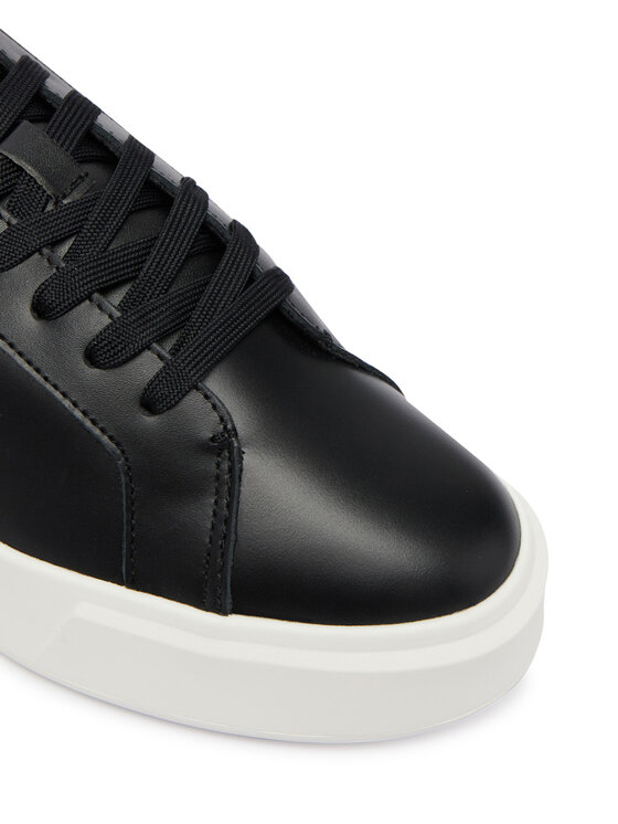 Calvin Klein Calvin Klein Sneakersy Basket Cupsole Laceup Lth Ml YM0YM01460 Černá