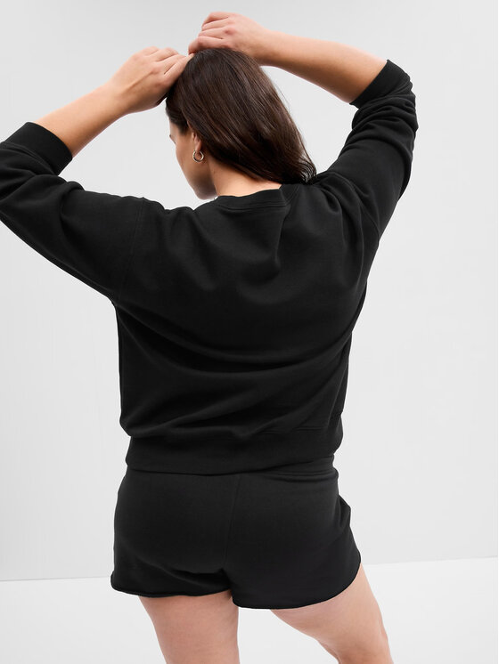 Gap Gap Majica dugih rukava 554936-10 Crna Regular Fit