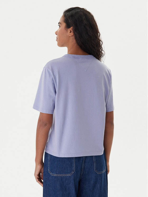 Tommy Jeans Tommy Jeans Póló Badge DW0DW22202 Kék Boxy Fit