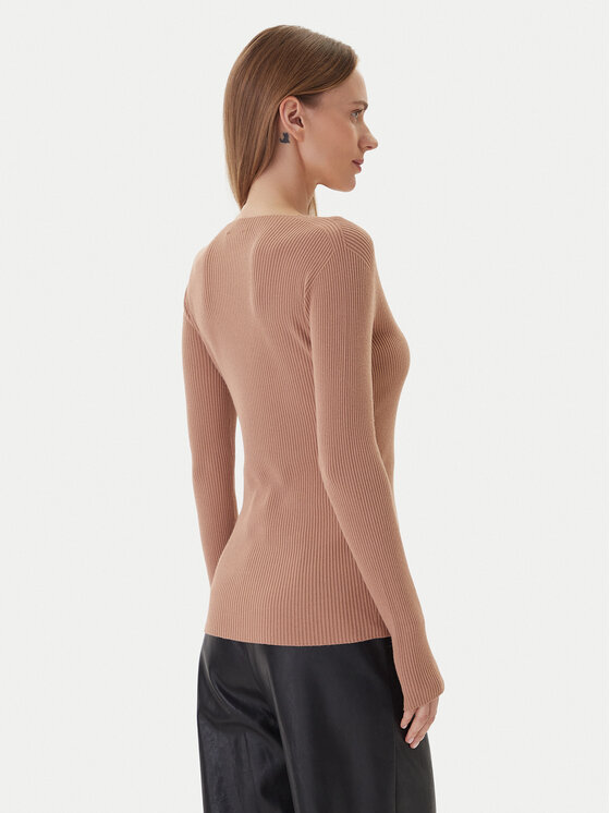 Kontatto Kontatto Пуловер 3M0818C Бежов Slim Fit