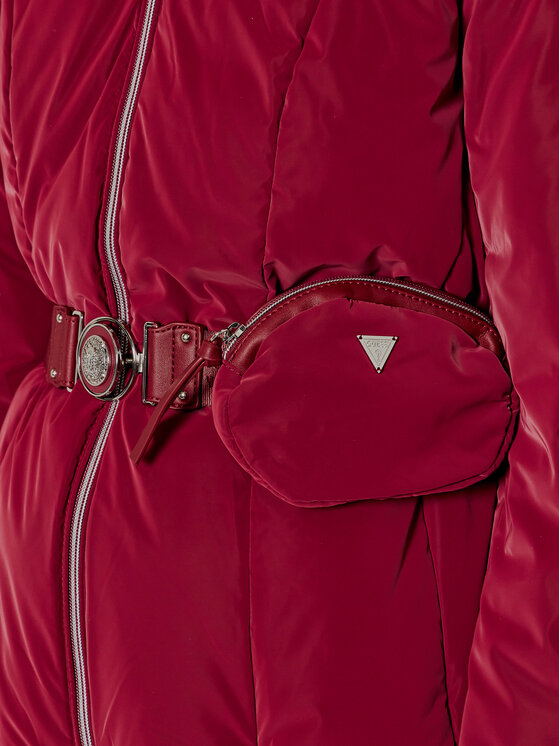 Guess Guess Zimska jakna Bella W1BL13 WE4D2 Bordo rdeča Slim Fit