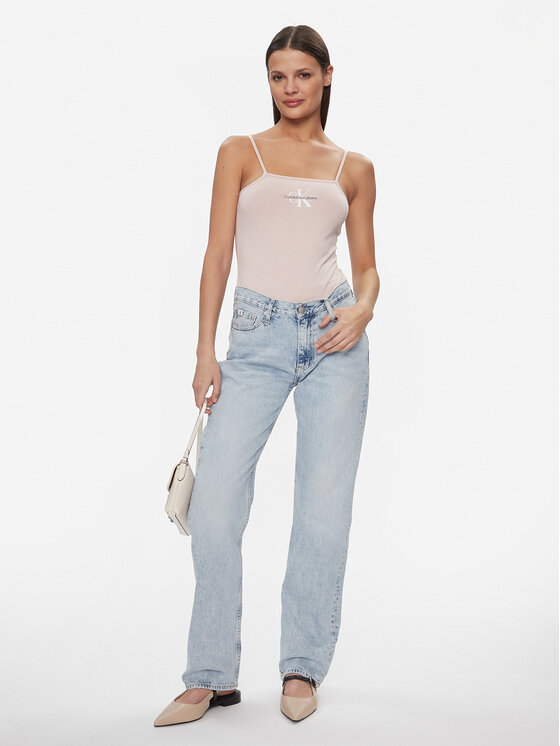 Calvin Klein Jeans Calvin Klein Jeans Body Monologo J20J223421 Różowy Slim Fit