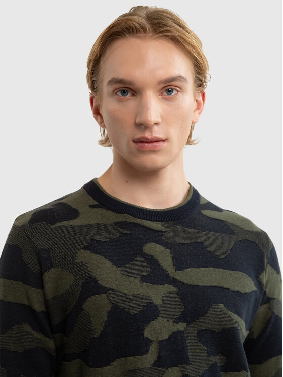 BIG STAR BIG STAR Sweter ORDI Kolorowy Comfort Fit