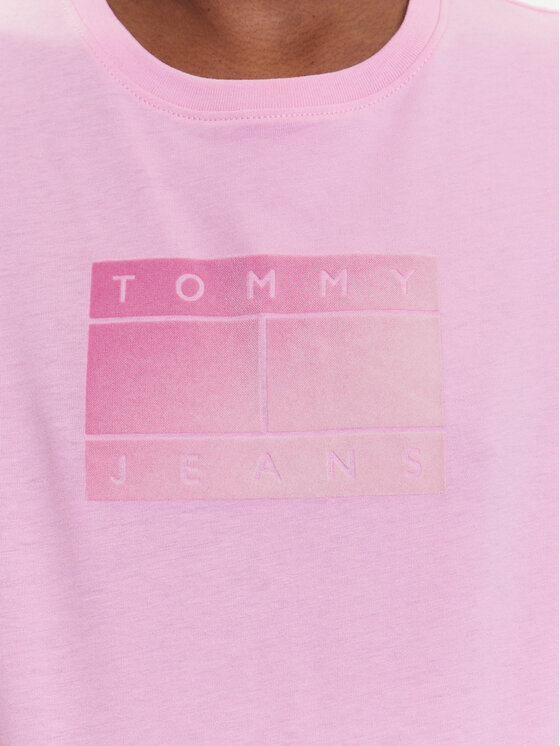 Tommy Jeans Tommy Jeans Тишърт Gradient Flag DW0DW20905 Розов Regular Fit