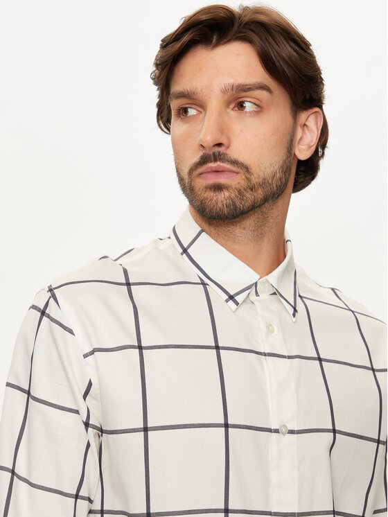 Armani Exchange Armani Exchange Koszula 6DZCL5 ZN5FZ 51AW Biały Regular Fit