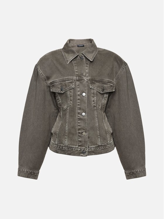 La Mania La Mania Kurtka jeansowa HAIM Brązowy Oversize
