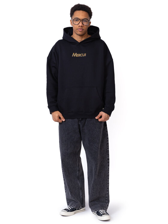 Mercur Mercur Bluza Crystal Czarny Comfort Fit