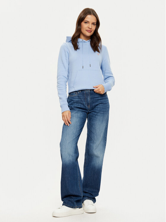 Guess Jeans Guess Jeans Pulóver W4YQ04 KC811 Kék Regular Fit