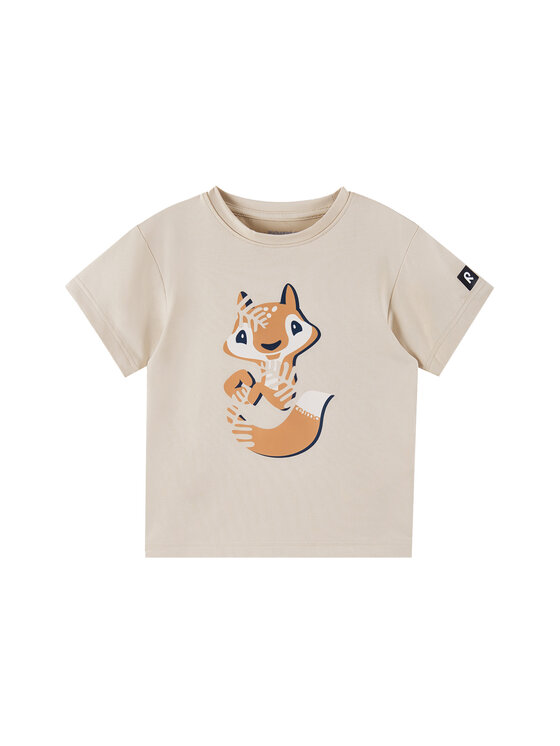 Chłopięcy T-Shirt Reima, Rozmiar 110, Beżowy, 5200351A