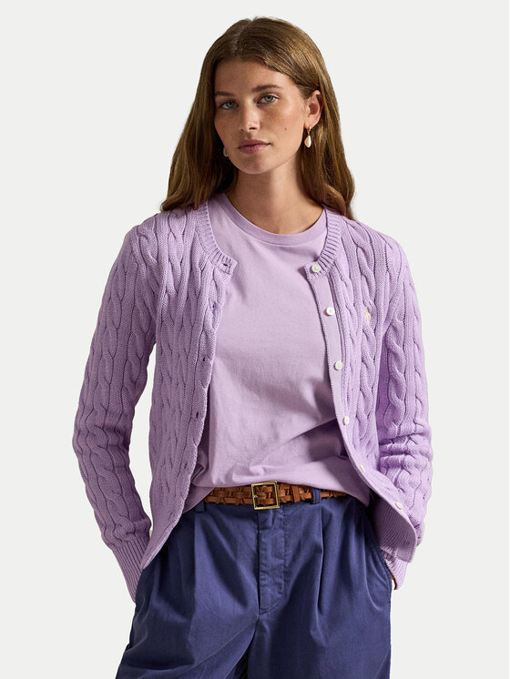 Polo Ralph Lauren Polo Ralph Lauren Kardigán 211971868506 Lila Slim Fit