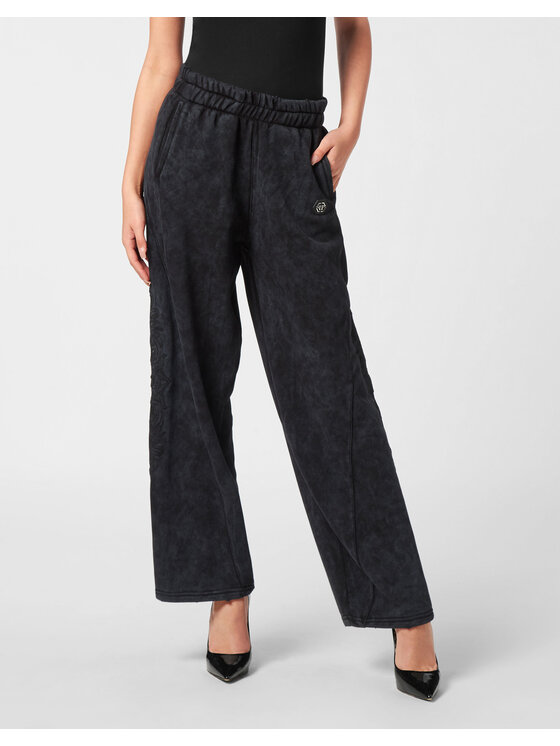 PHILIPP PLEIN PHILIPP PLEIN Spodnie dresowe 26345 Czarny Jogger Fit