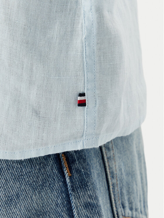 Tommy Hilfiger Tommy Hilfiger Košile WW0WW48925 Světle modrá Relaxed Fit