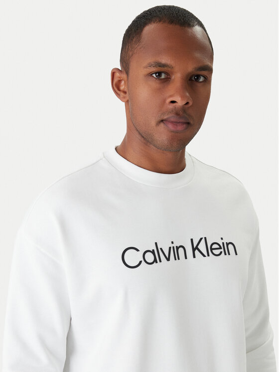 Calvin Klein Calvin Klein Džemperis ar kapuci Hero Logo K10K112956 Balts Comfort Fit