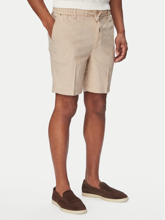 BOSS BOSS Шорти от плат Kane1 50557537 Бежов Regular Fit