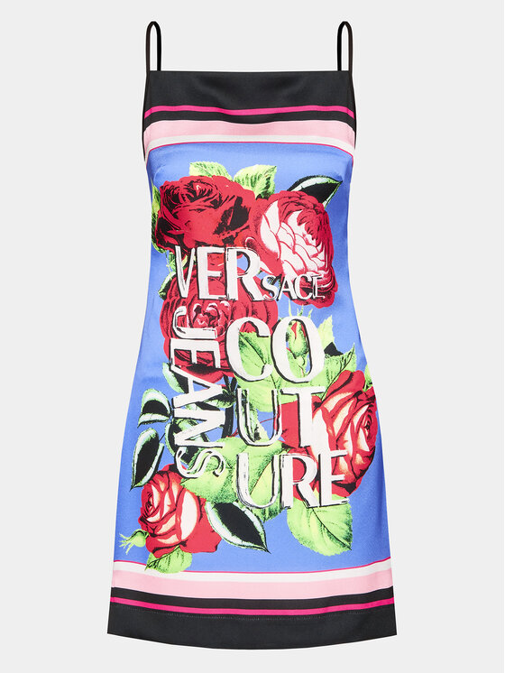 Versace Jeans Couture Versace Jeans Couture Vasaras kleita 74HAO936 Zils Regular Fit