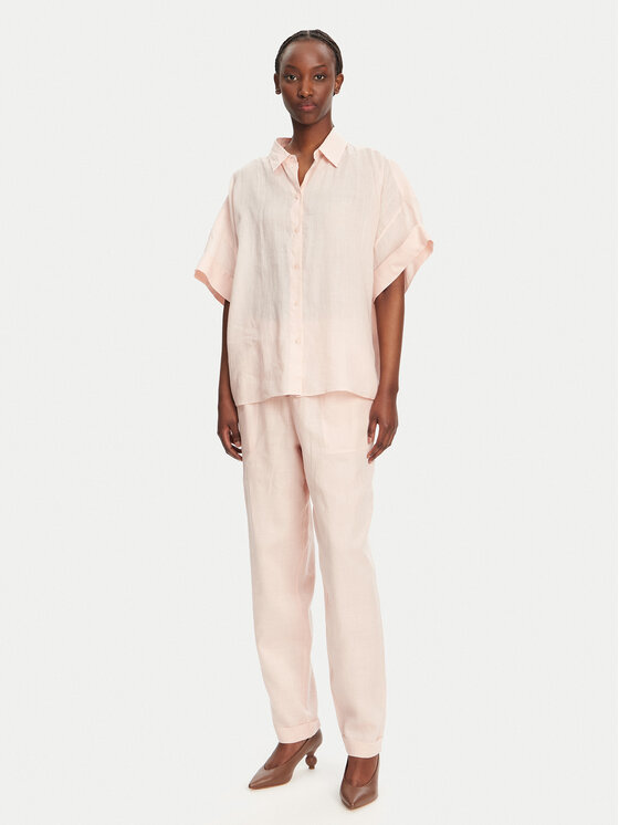 BOSS BOSS Pantaloni di tessuto C_Tanjet 50537916 Rosa Regular Fit