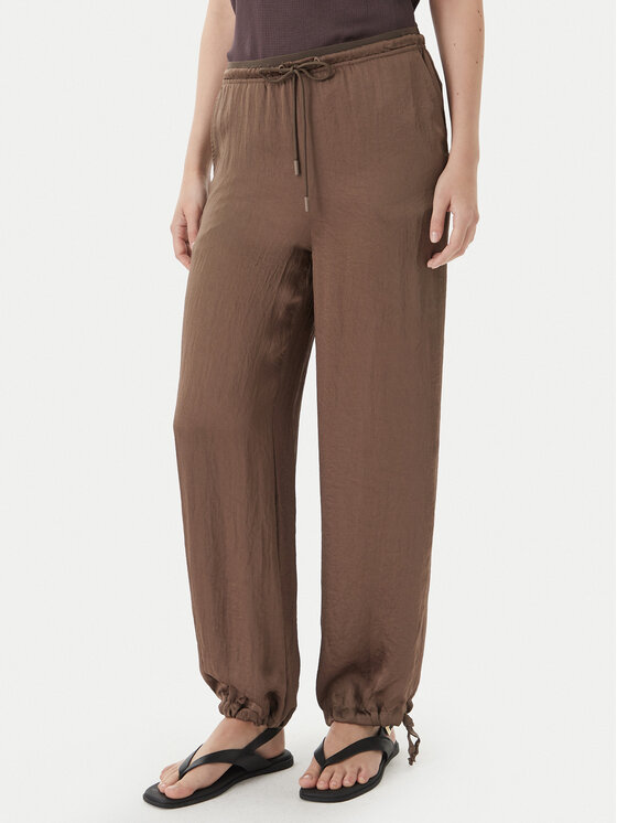 Marella Pantaloni din material Bronzo 2613131085 Maro Relaxed Fit