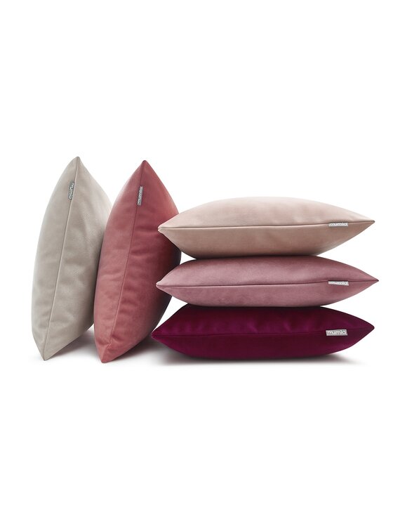 Mumla Mumla Poszewka dekoracyjna Velvet Burgundowy Bordowy