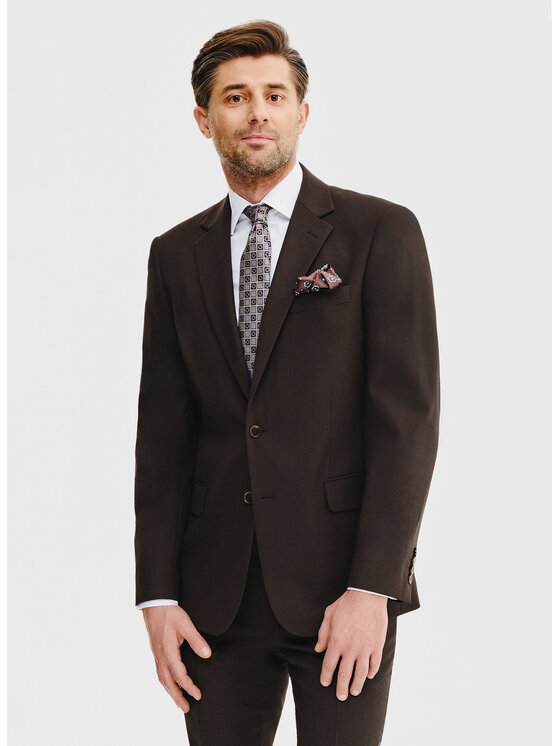 Pako Lorente Pako Lorente Marynarka P25SF-3G-004 Brązowy Slim Fit