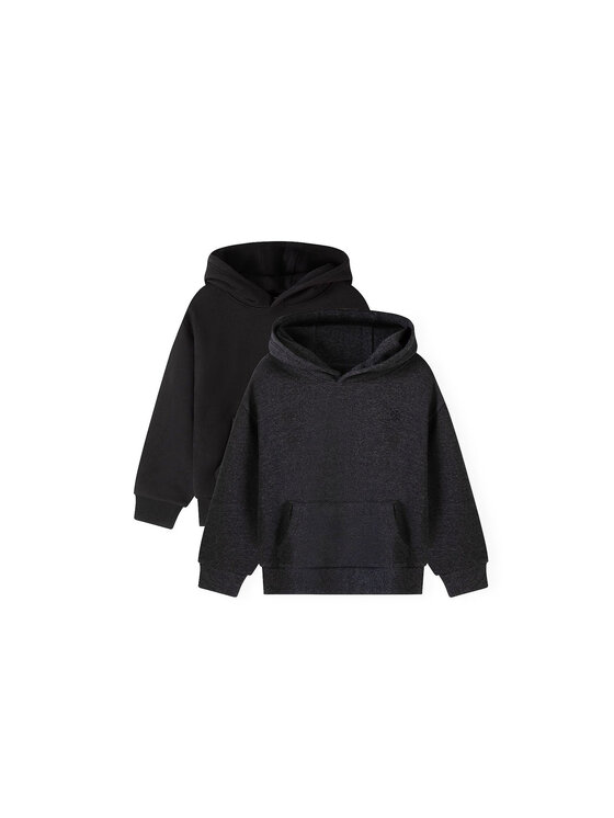 minoti minoti Bluza 33FLEECE285 Czarny Regular Fit