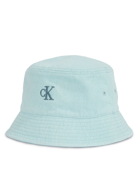 Calvin Klein Calvin Klein Šešir Embro Monogram Denim Bucket Hat LV04K5021G Svijetloplava