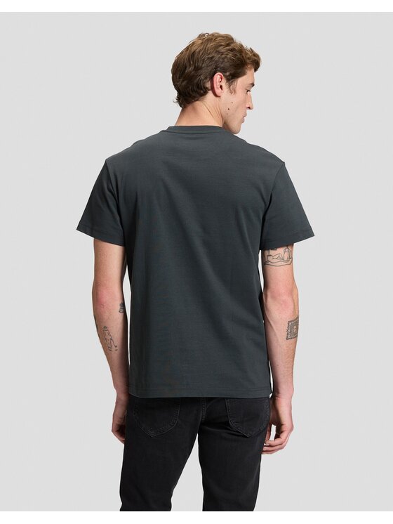 Lee Lee T-Shirt SS SMALL LOGO TEE Czarny Relaxed Fit