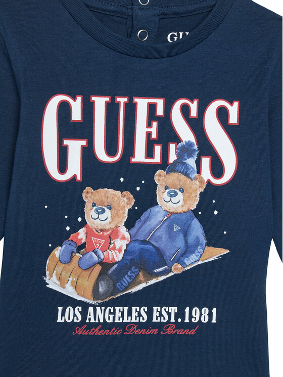 Guess Guess Μπλουζάκι I5BI00I3Z14 Μπλε Regular Fit