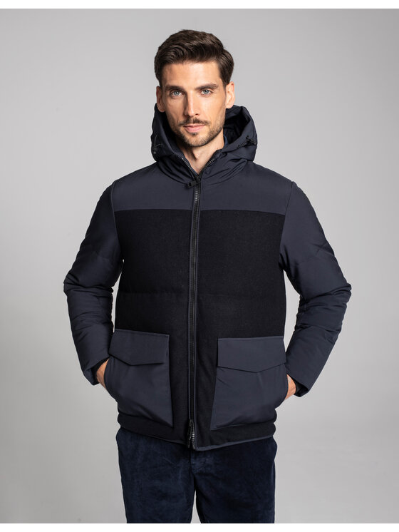Borgio Borgio Kurtka zimowa boccioleto Granatowy Slim Fit