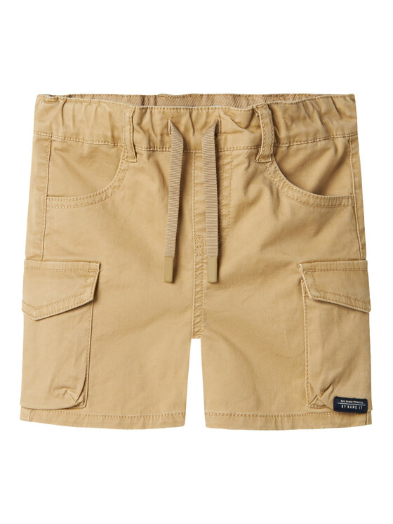 NAME IT NAME IT Kratke hlače iz tkanine Ben 13225803 Rjava Baggy Fit
