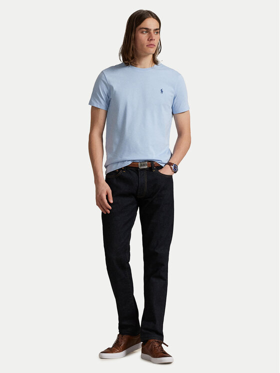 Polo Ralph Lauren Polo Ralph Lauren T-shirt 710671438444 Svijetloplava Custom Slim Fit