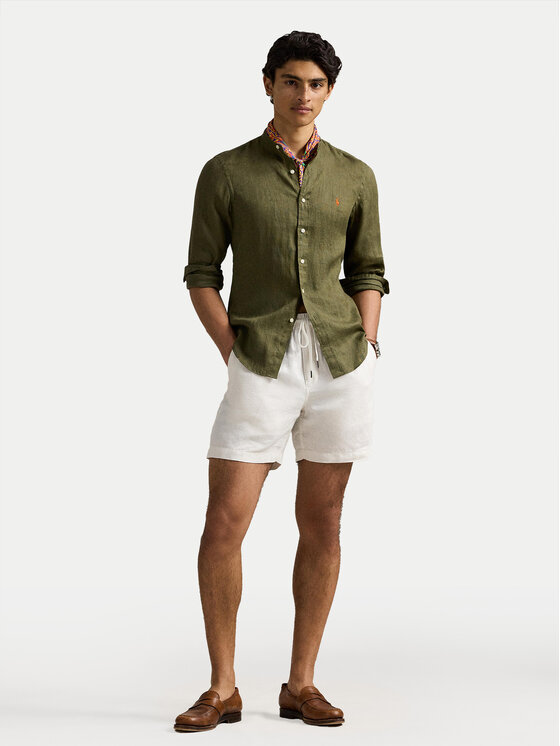 Polo Ralph Lauren Polo Ralph Lauren Cămașă 710968925003 Kaki Slim Fit