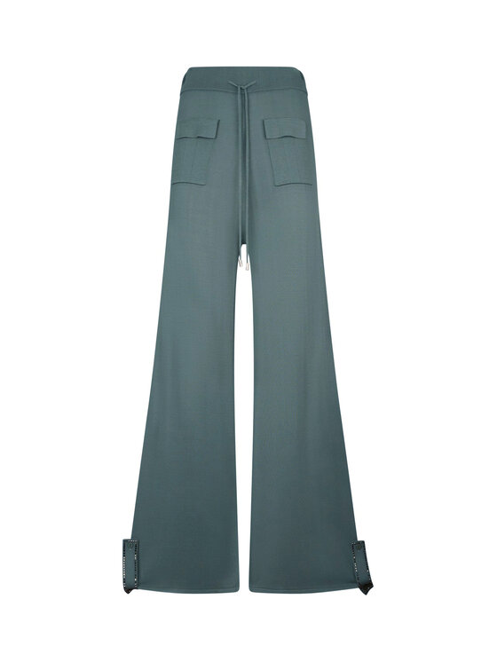 Liu Jo Liu Jo Spodnie materiałowe TA6047MS59L76009 Zielony Regular Fit